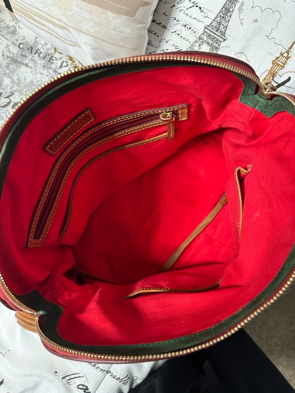 Dooney & Bourke Large Domed Leather Satchel - Picture 3 of 16
